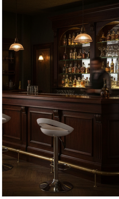 Industrial Matte Black Metal Bar Stool with Integrated Backrest - Image 7