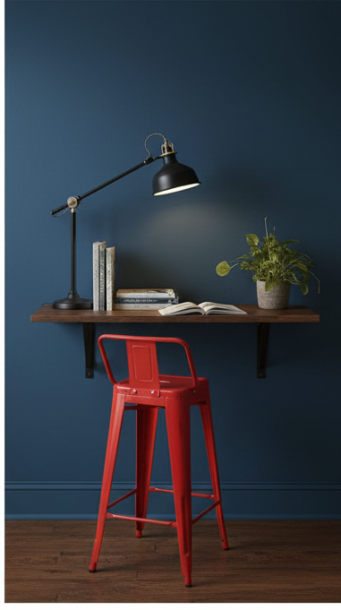 Industrial Matte Black Metal Bar Stool with Integrated Backrest - Image 4