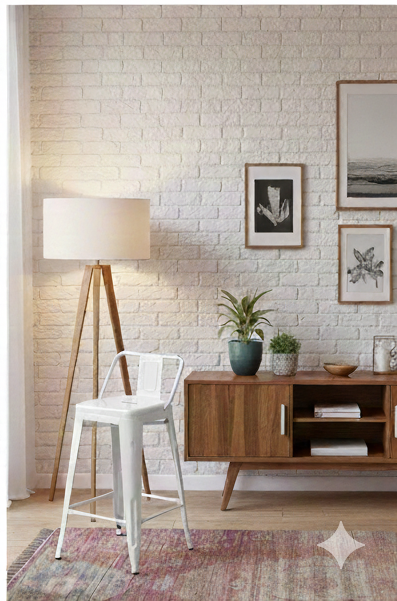 Industrial Matte Black Metal Bar Stool with Integrated Backrest - Image 2