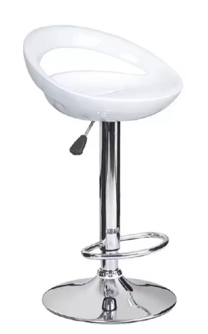 Industrial Matte Black Metal Bar Stool with Integrated Backrest